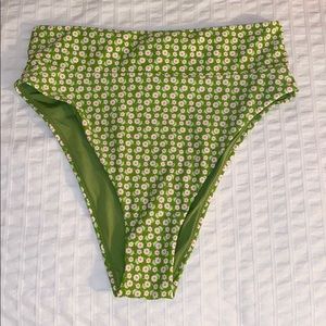 AERIE-M Green High Rise Bikini Bottom